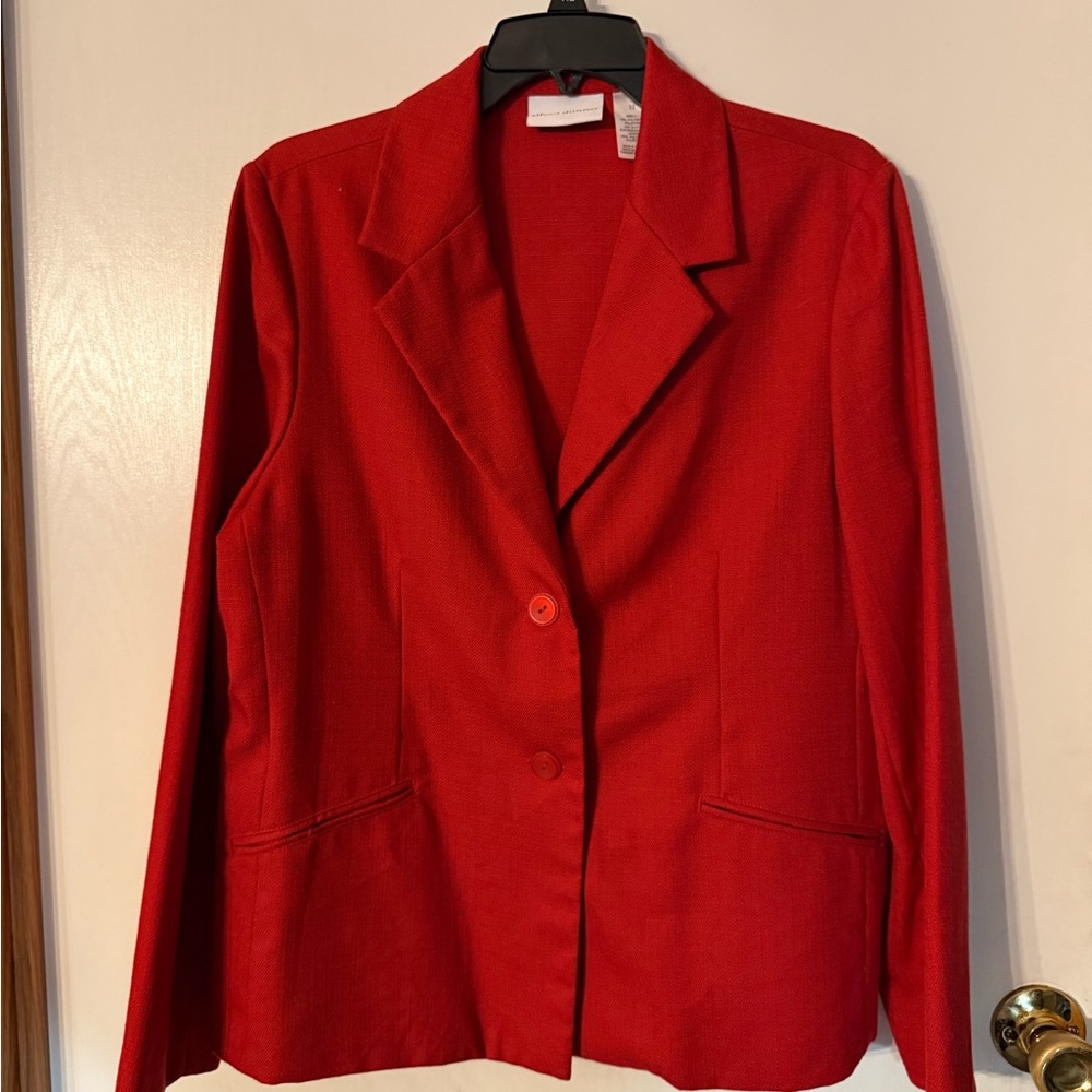 Alfred Dunner Vibrant Red Blazer